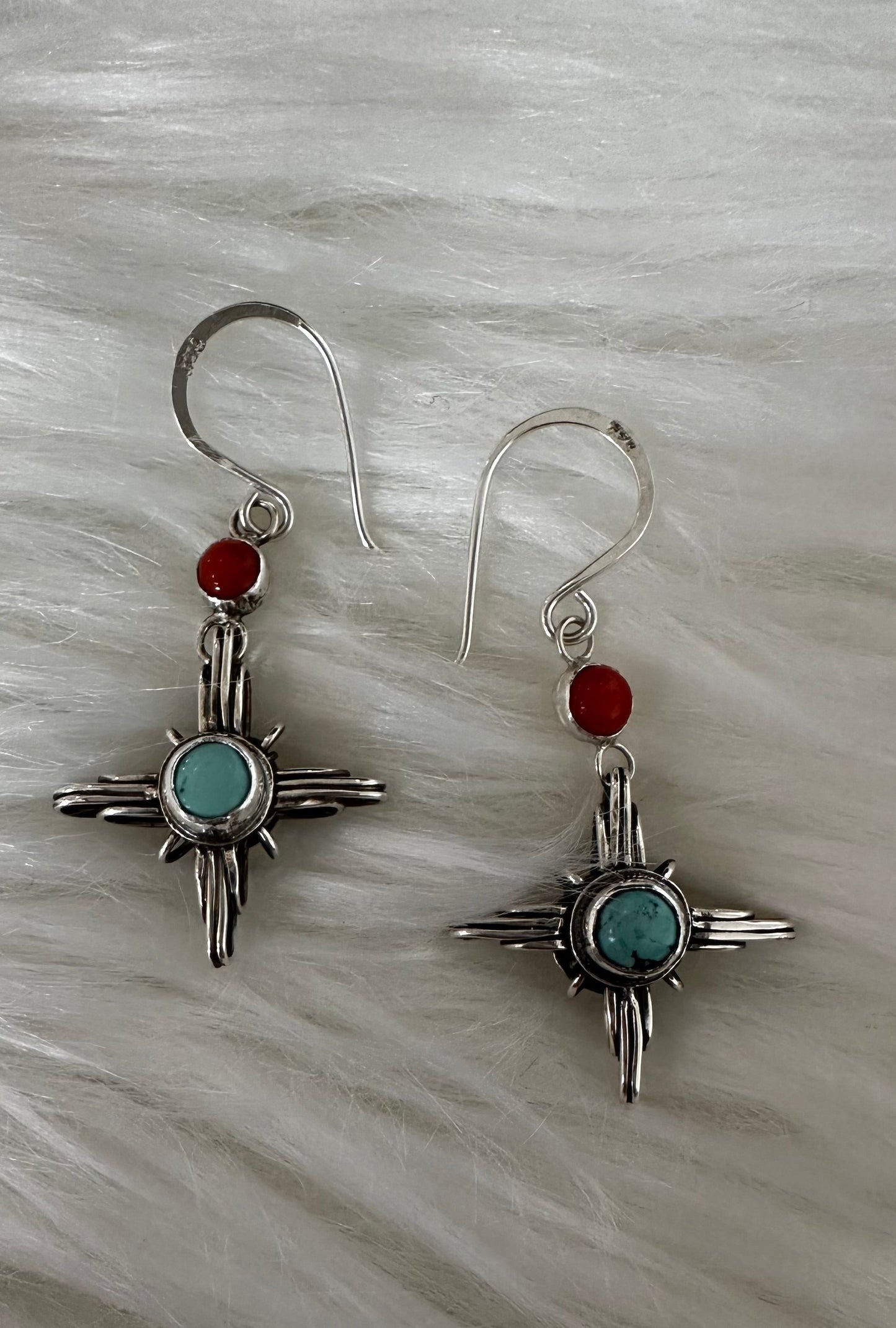 Sterling Silver Zia Earrings