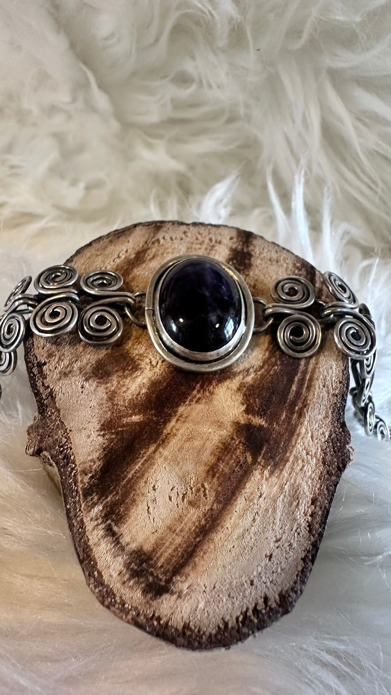 Sterling Silver Oynx Bracelet