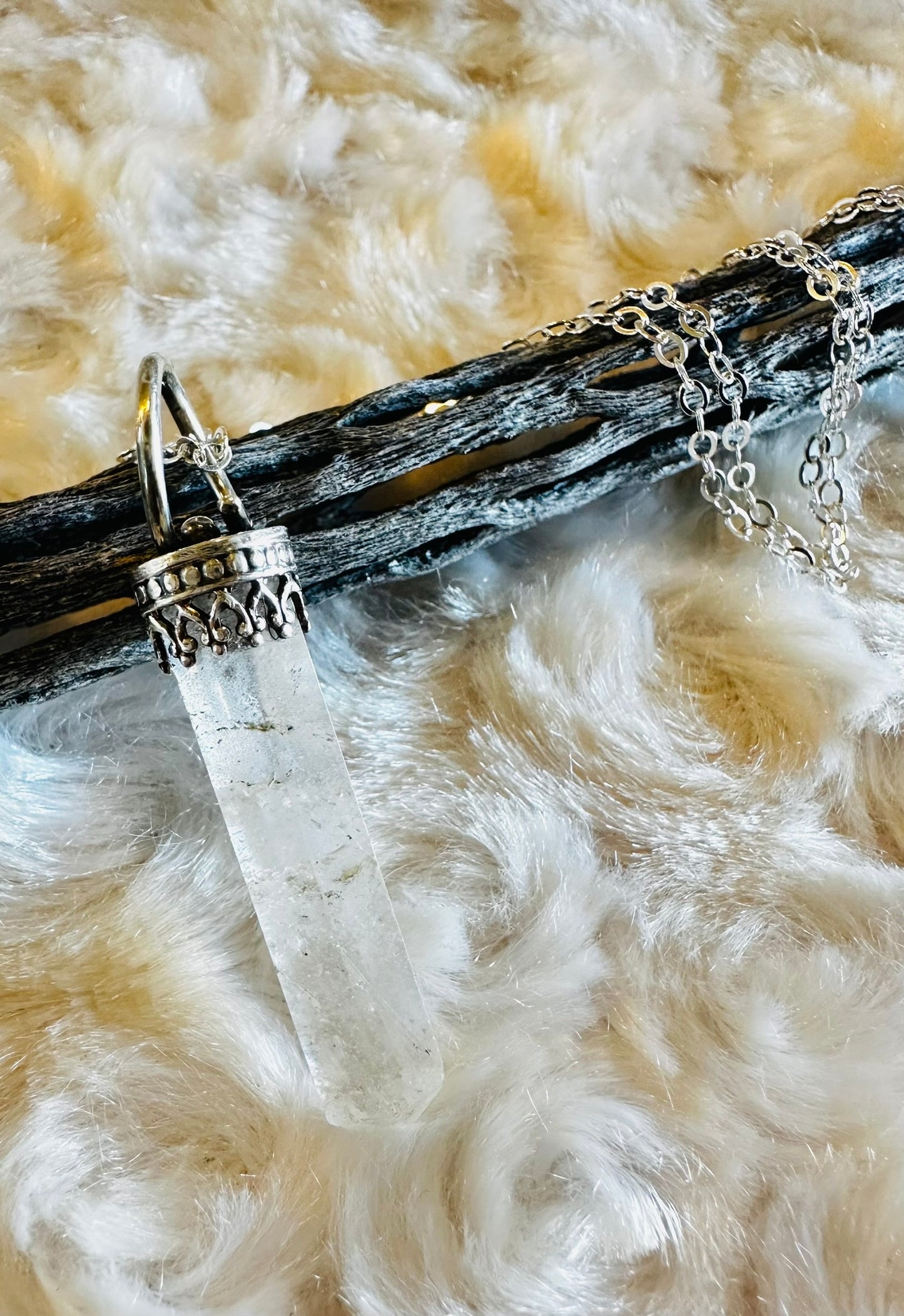 Clear Quartz Pendulum Pendant
