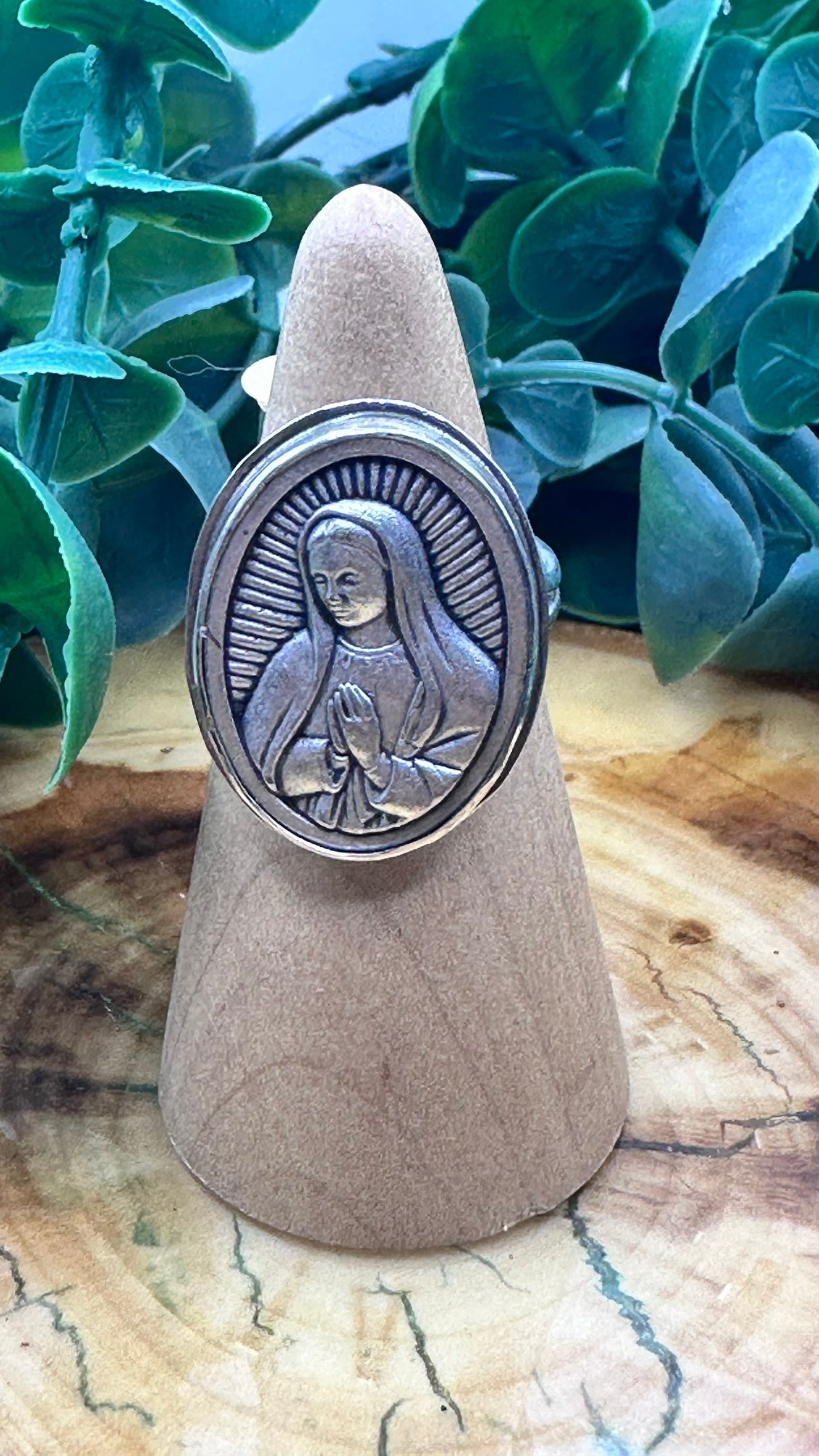 Our Lady of Guadalupe Sterling Silver Ring