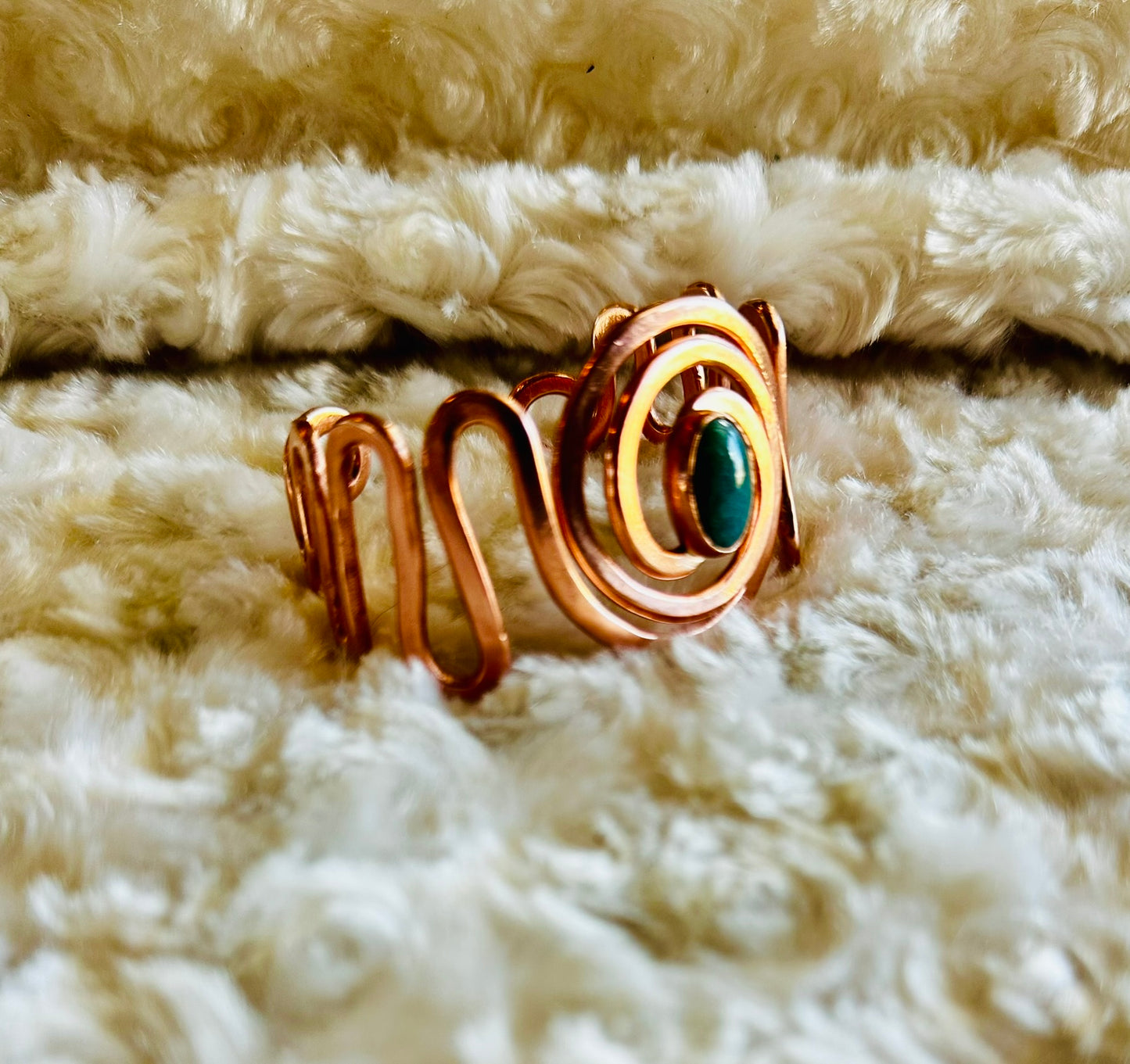 Copper Spiral Cuff