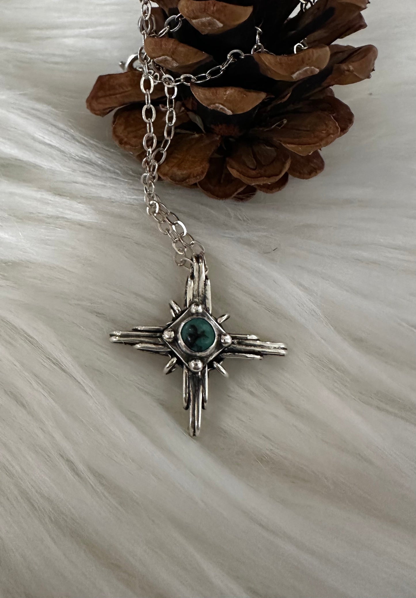 Sterling Silver Zia Pendant