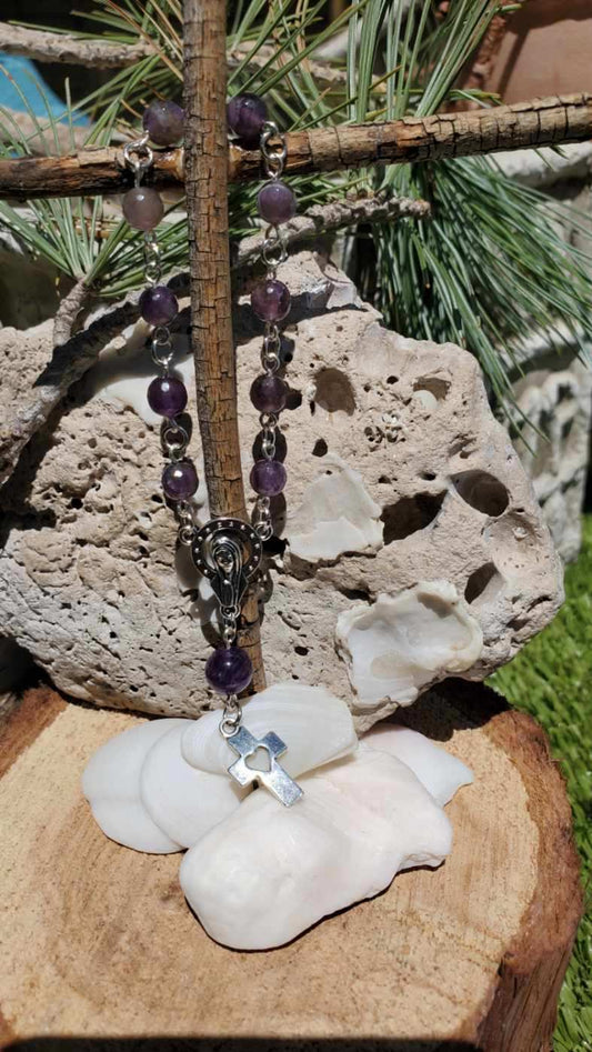 Amethyst decade rosary