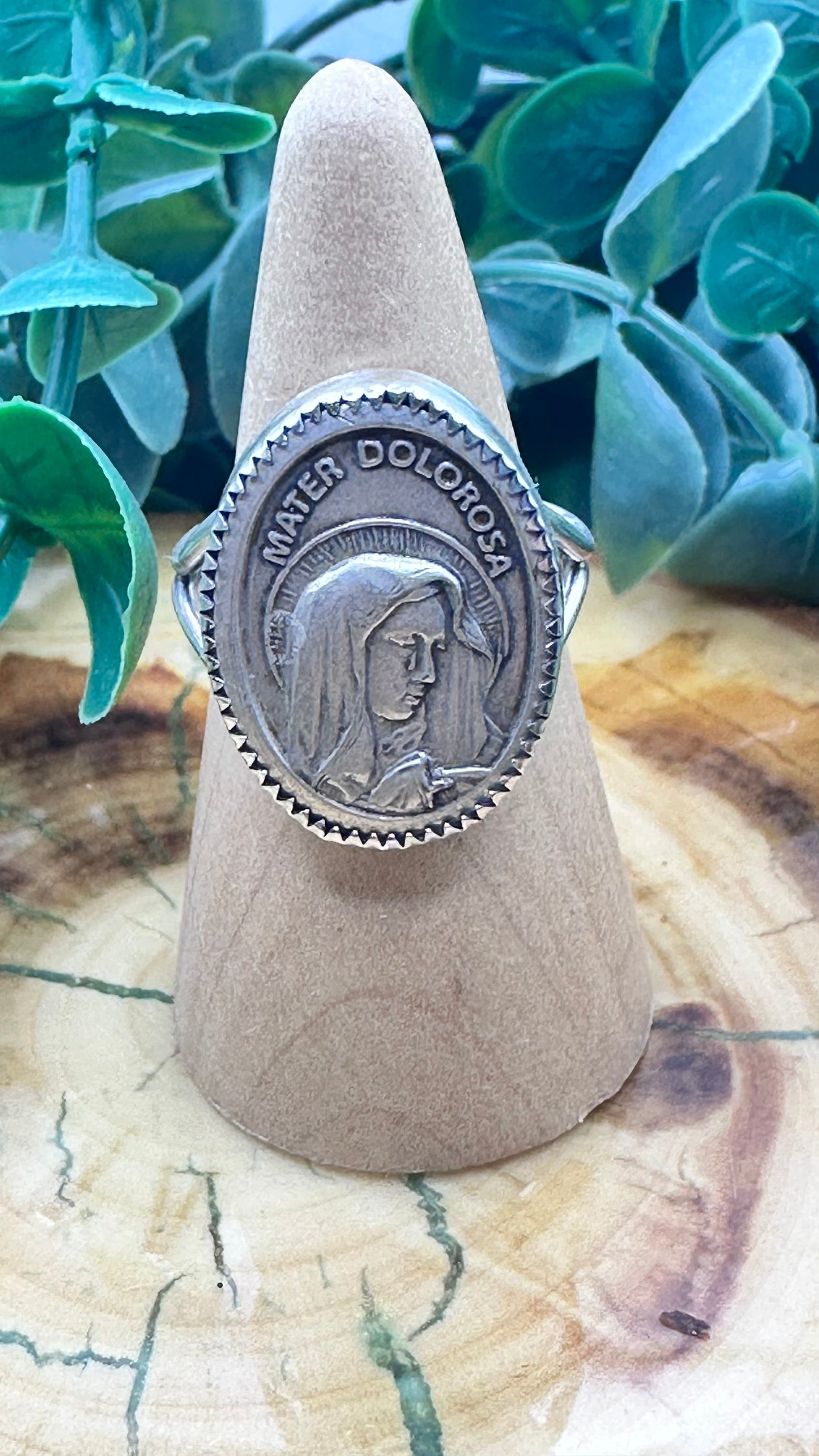 Our Lady of Sorrow Sterling Silver Ring
