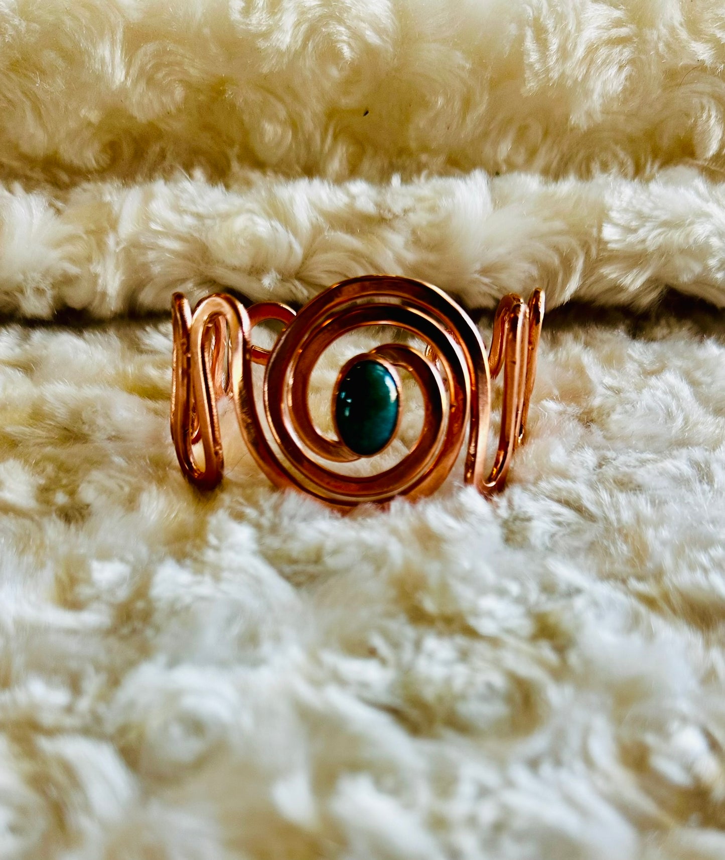 Copper Spiral Cuff