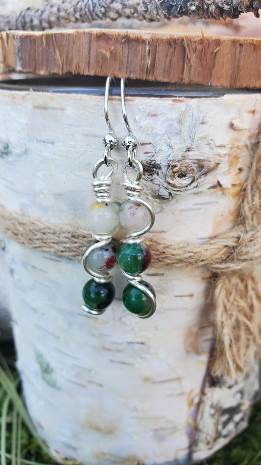 Jade earrings