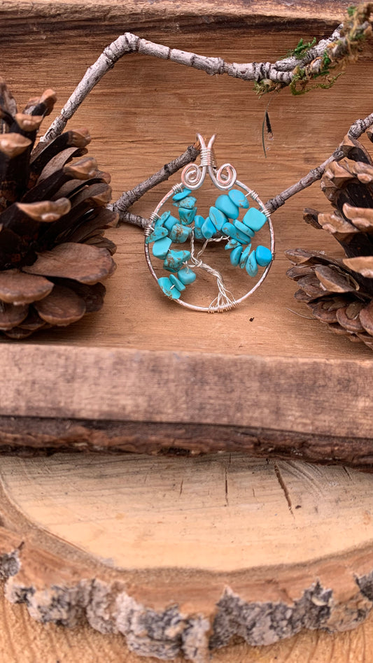 Howlite Tree of Life pendant